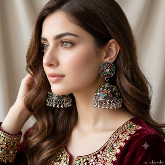 Blackened Traditional Jhumky