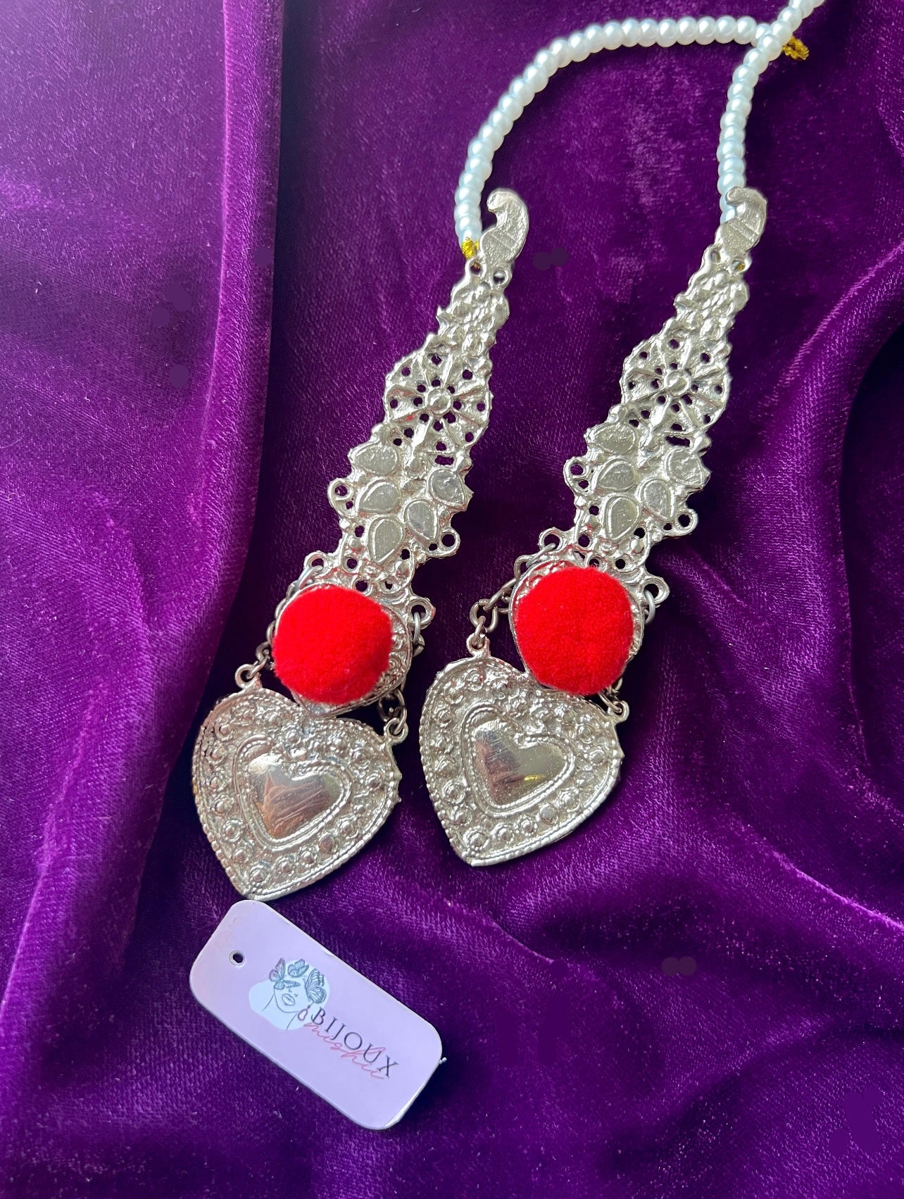 Chrome Silver Cuff Studs