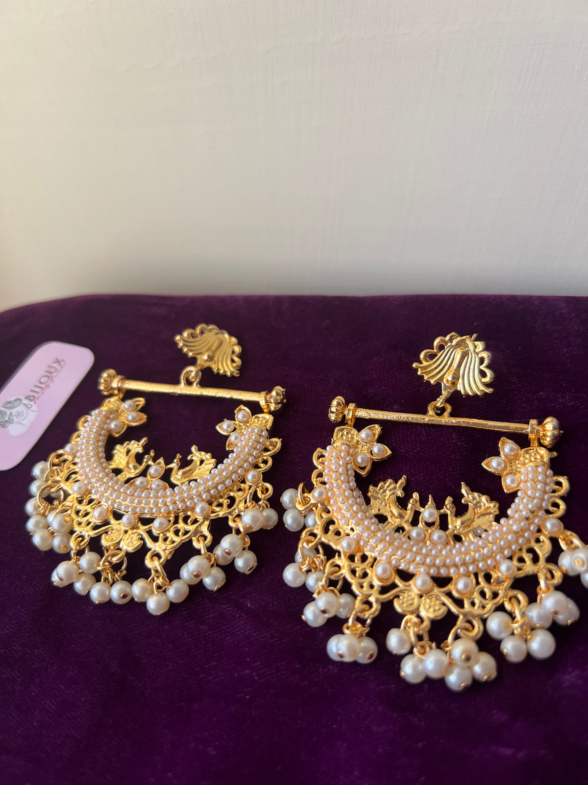 Peacock Mist Jhumkay - Mishii B Jewelry