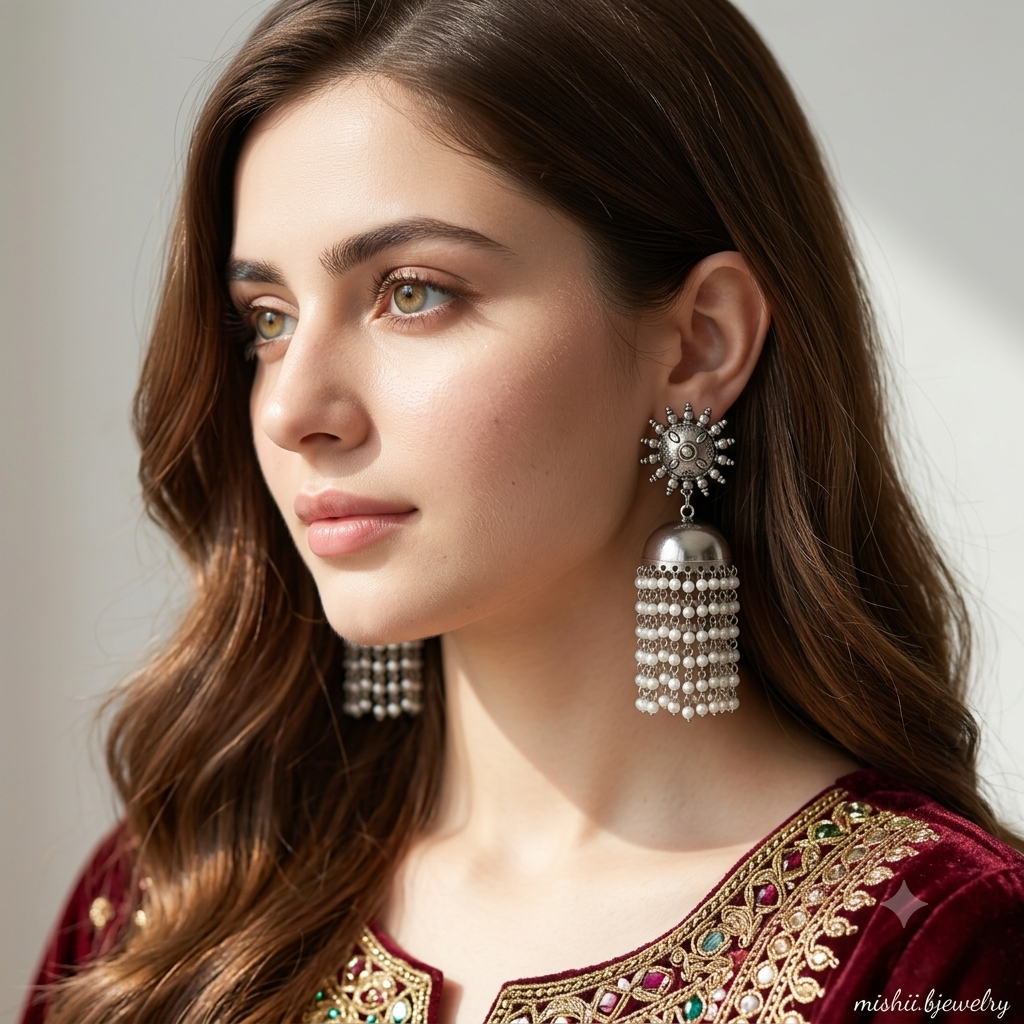 Best Seller Pearls Steps jhumkay