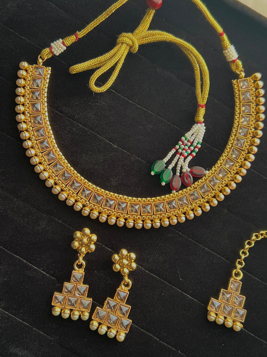 Rajwari Kundan Set
