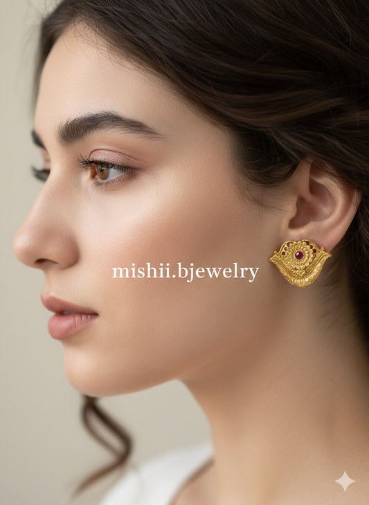 Traditional Rajwari Studs - Mishii B Jewelry