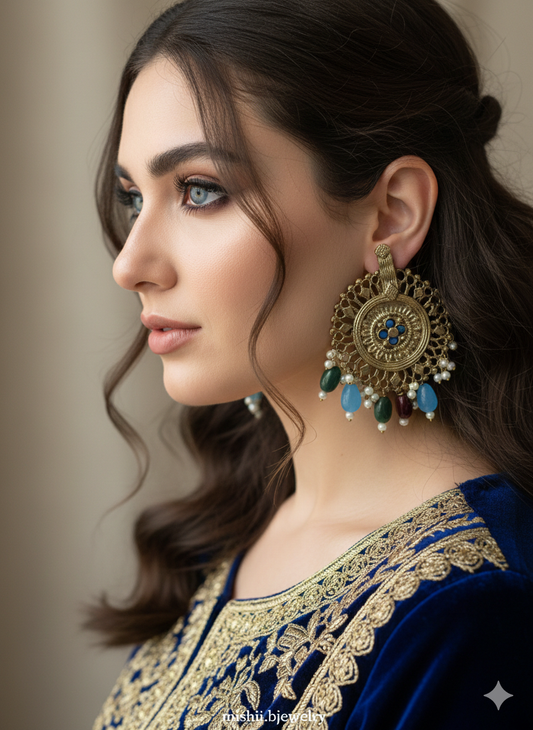 Torquise Beaded Studs