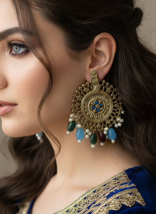 Torquise Ava Studs - Mishii B Jewelry
