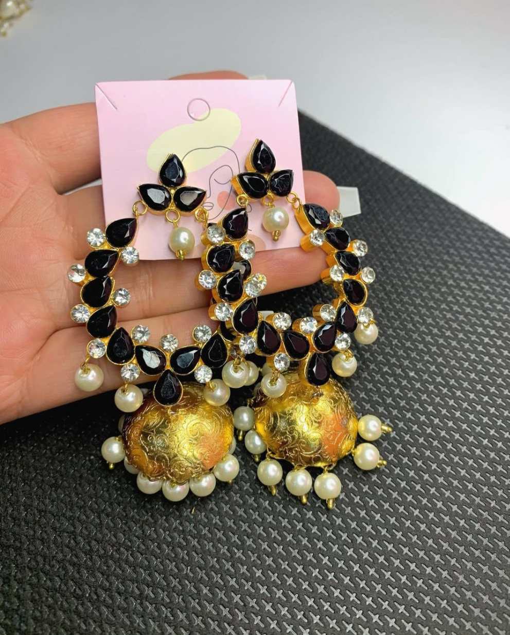 Metalic Gold Jhumkis