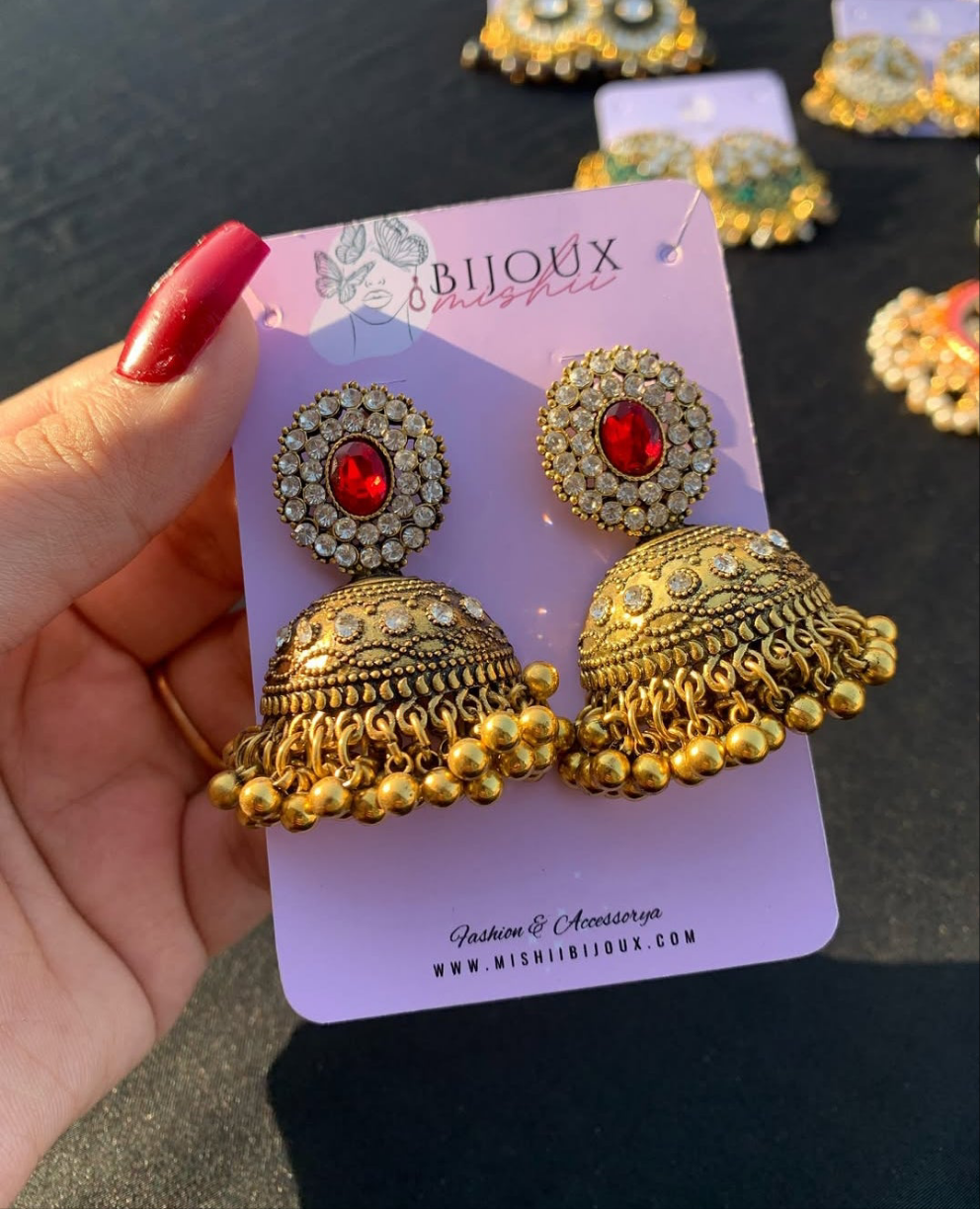 Bronze Gold Jhumkay