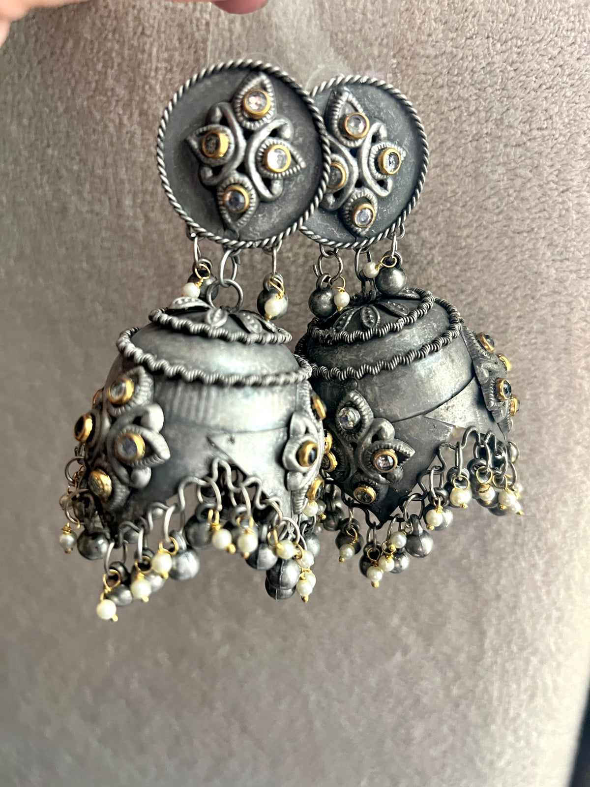Ethnic Blackened Jhumkay