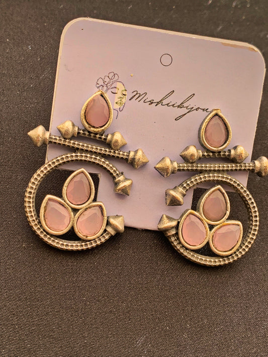 Eihnic Rose Pink Studs