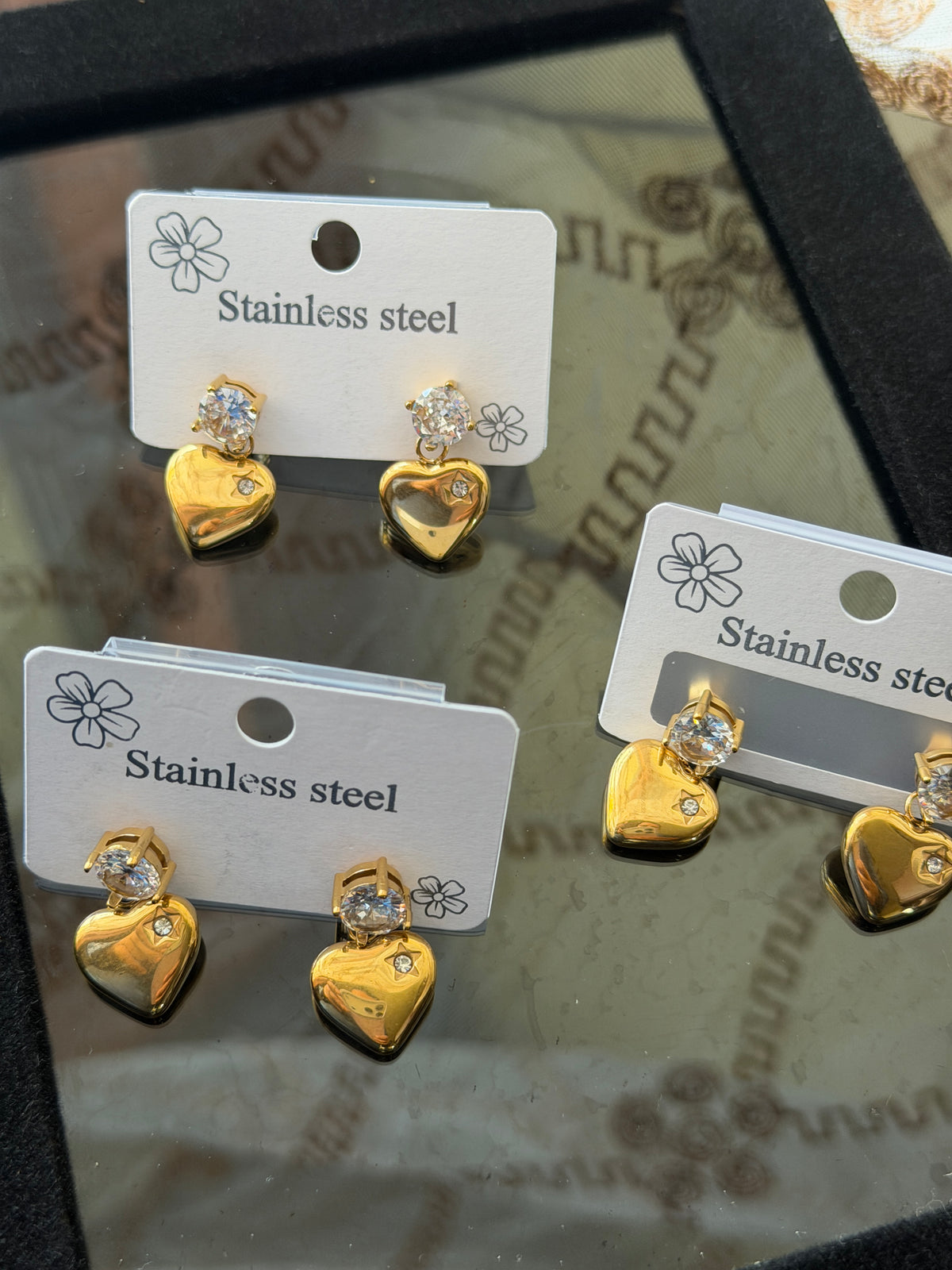 Mini Heart Studs