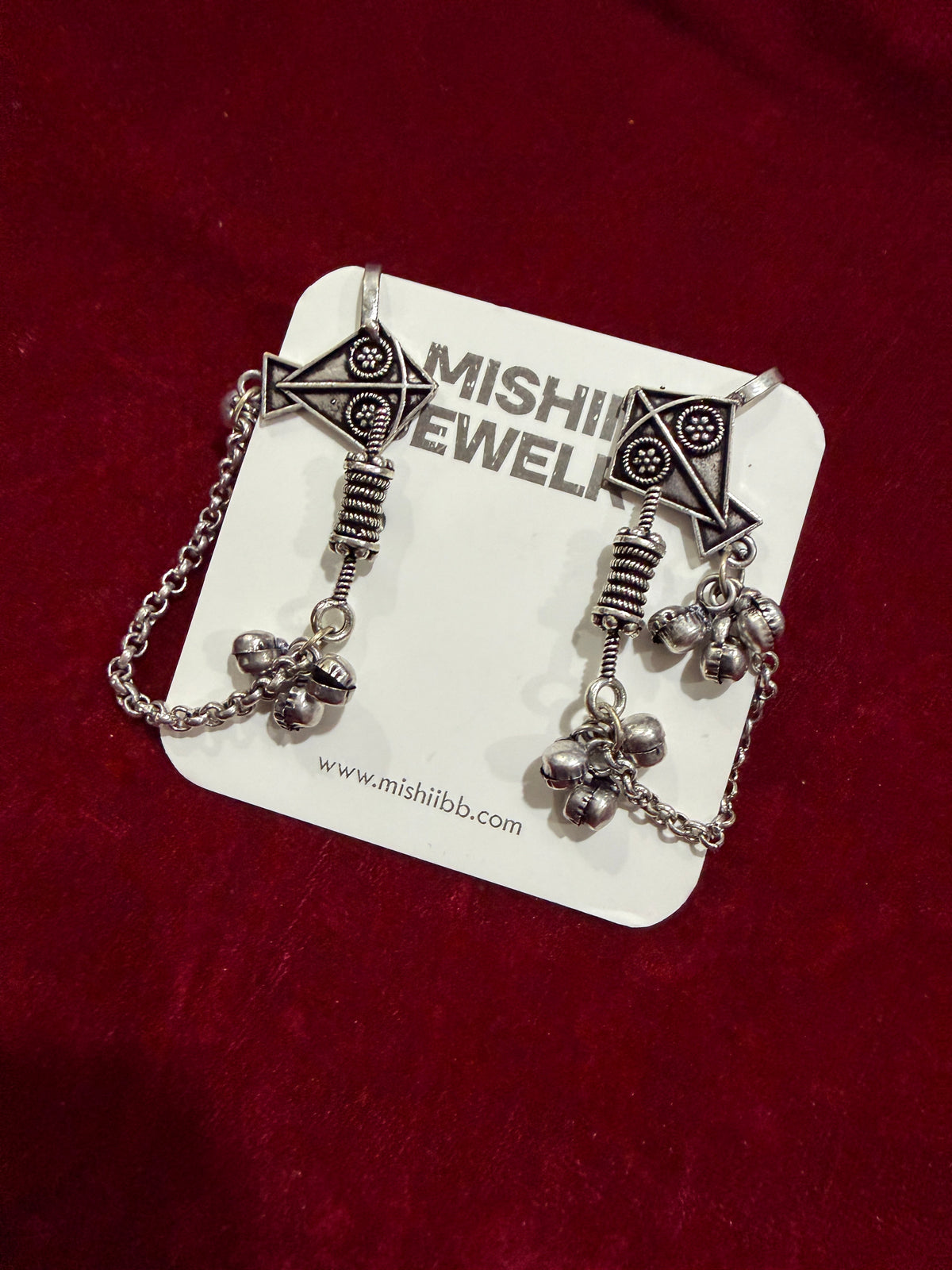 Patang Dori Chained Earrings