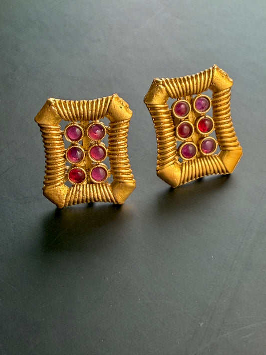 Antique Gold Studs