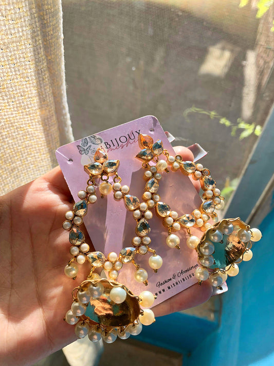 Sunlit Gold Preals Jhumky