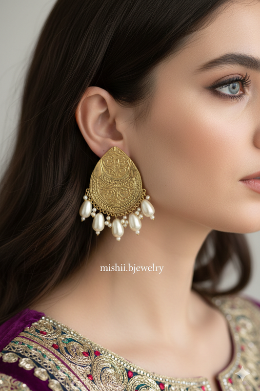Shahdokht Antique Studs - Mishii B Jewelry