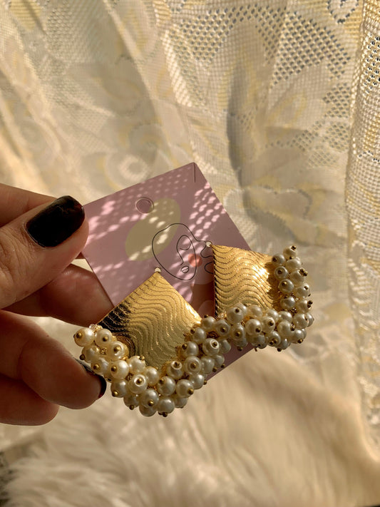 Silken Gold Gajra Studs