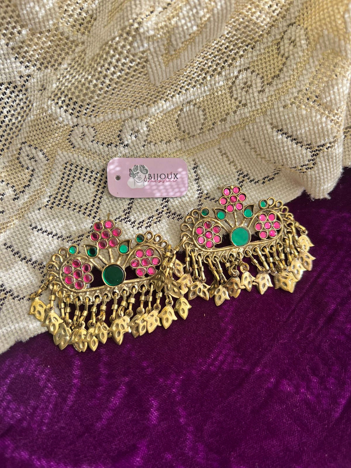 Teen Phool Earrings
