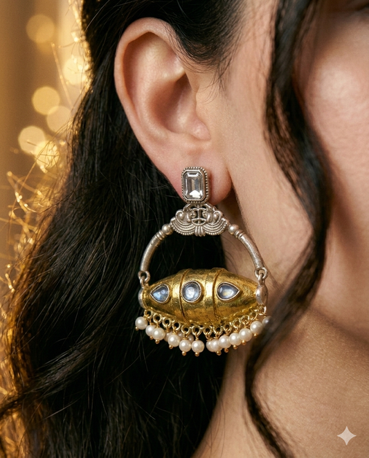 Teejh Brass Earrings