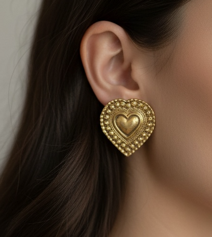 Dull-Gold Dilara Studs