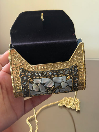 Stonework Antique Mini Clutch