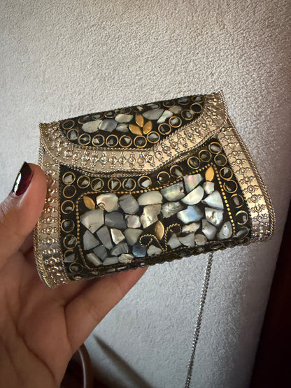 Stonework Antique Mini Clutch