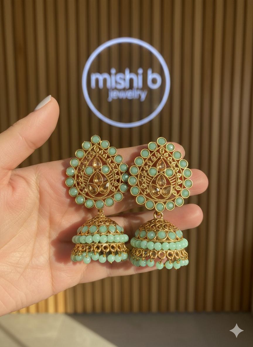 Ethnic Feroze Jhumkay