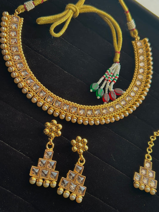 Rajwari Kundan Set