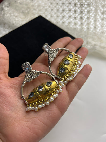 Teejh Brass Earrings