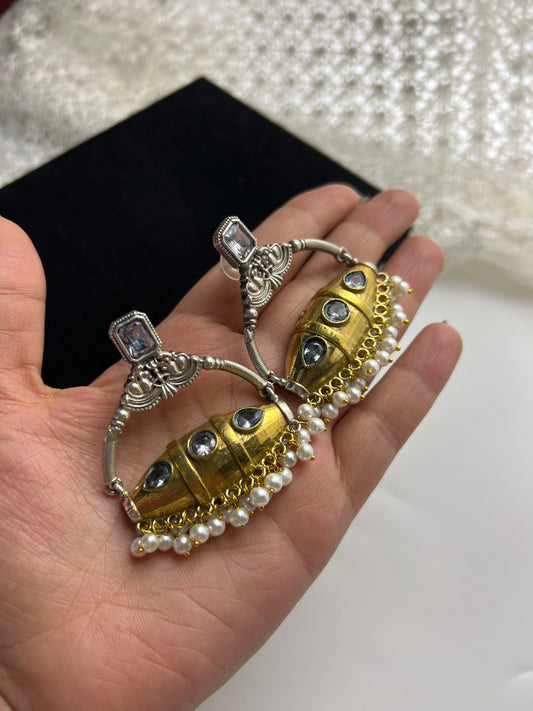 Teejh Brass Earrings