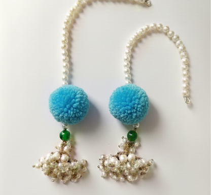 Pom-Pom Sahara Jhumkis