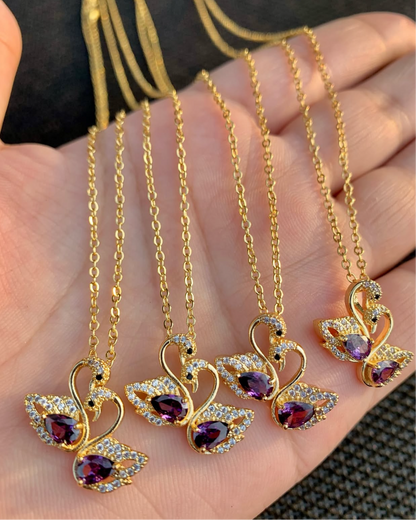 Swans Love Necklace