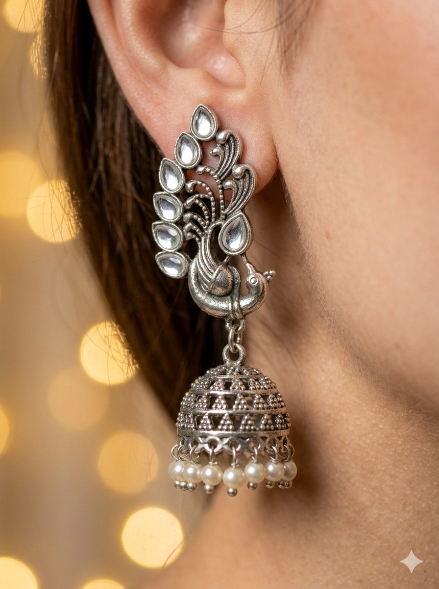 Teejh Moor Indian Jumkay