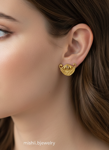 Antique Rajwari Studs - Mishii B Jewelry