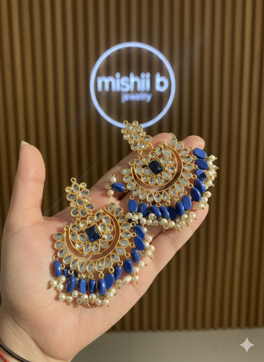 Tireh Chandbali Earrings