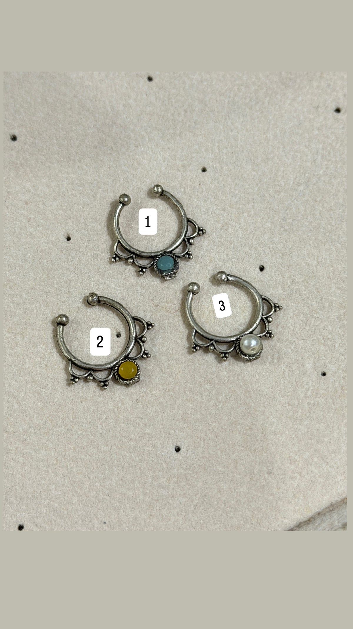 Middle Nose Rings