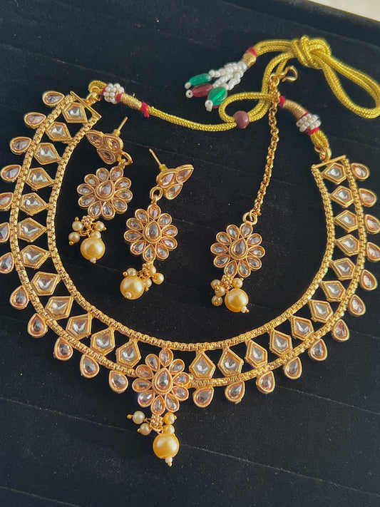 Rajwari Kundan Set