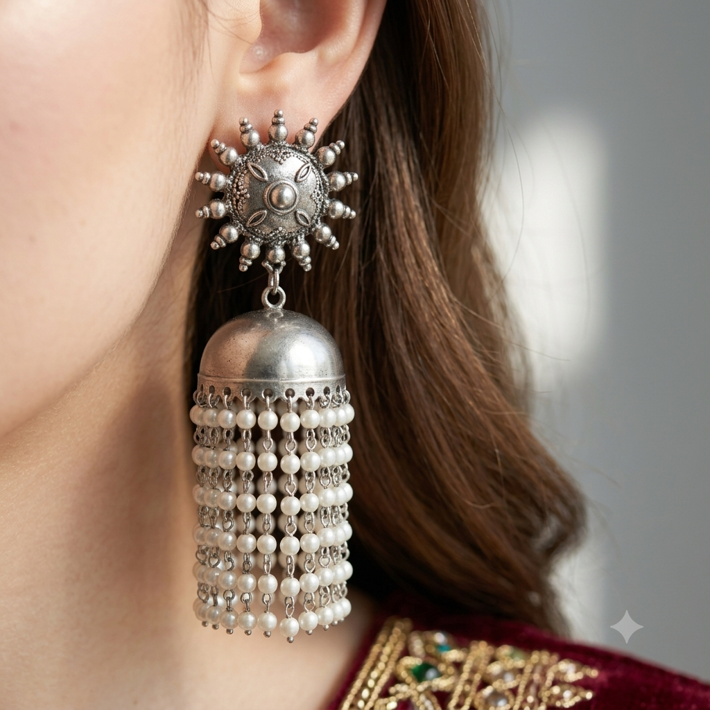 Best Seller Pearls Steps jhumkay