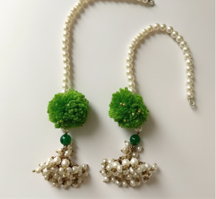 Pom-Pom Sahara Jhumkis