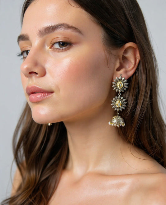 Teejh Sunflower Earrings