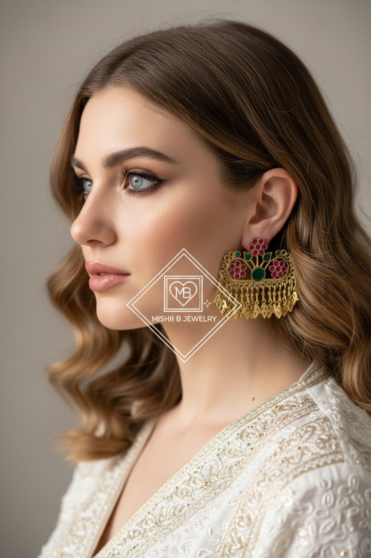Teen Phool Earrings
