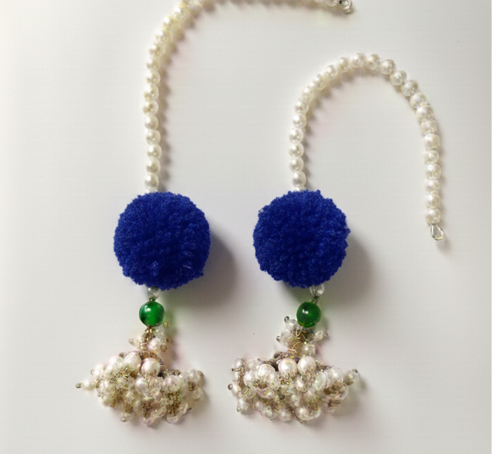 Pom-Pom Sahara Jhumkis