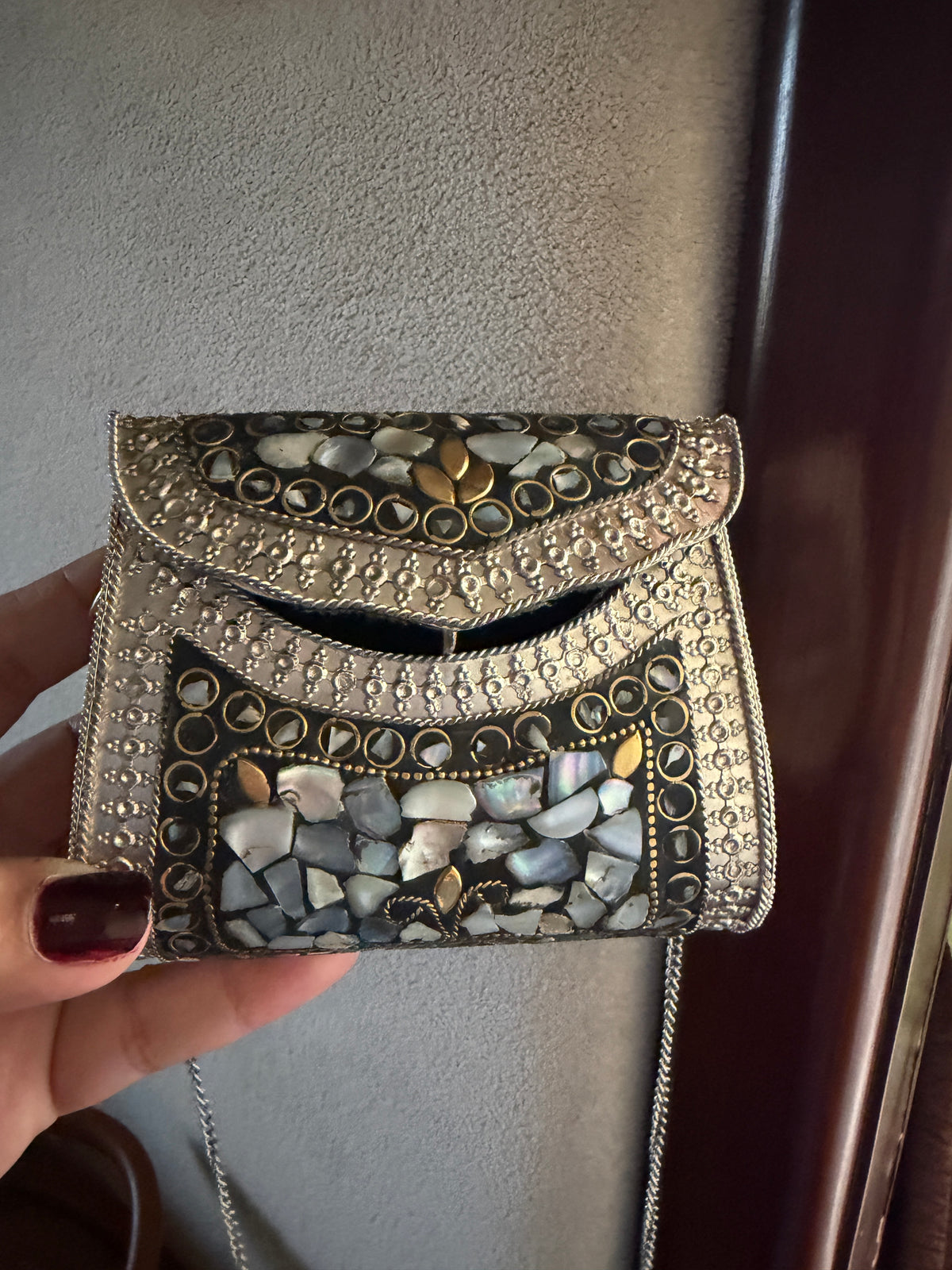 Stonework Antique Mini Clutch