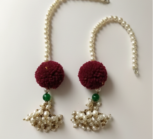 Pom-Pom Sahara Jhumkis