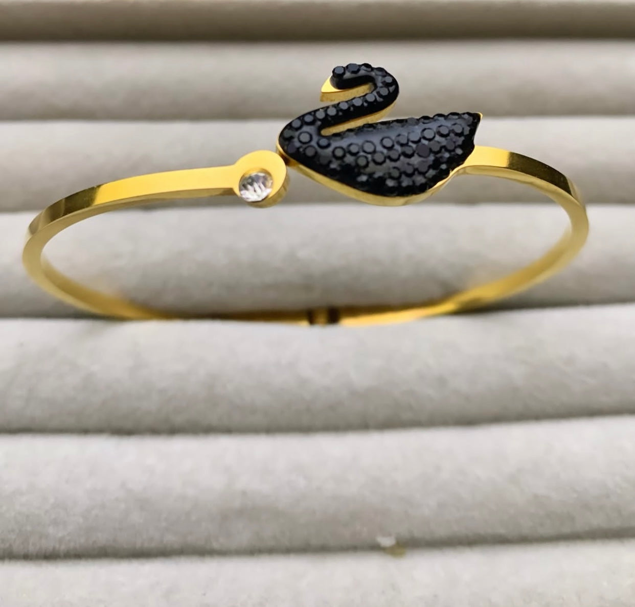 Swan Bangle Bracelet