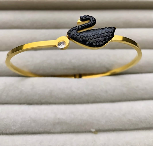 Swan Bangle Bracelet