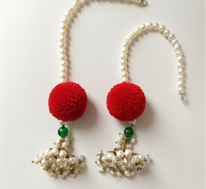 Pom-Pom Sahara Jhumkis