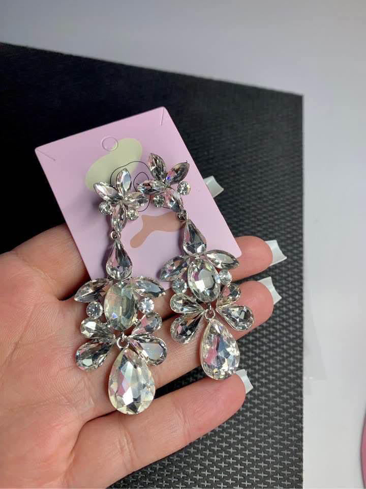 Rhinestone Chandelier Earrings