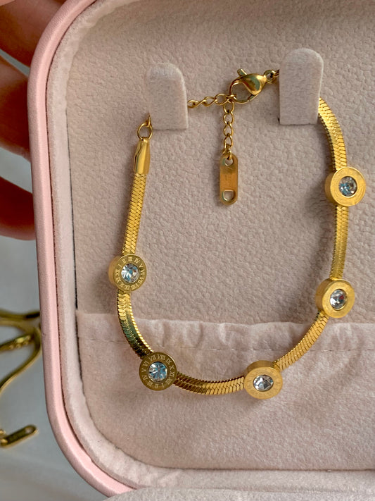 S.Steel Chained Bracelet