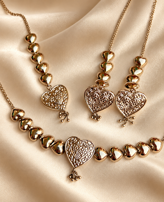 Nazneen Silver-Plated Choker Set