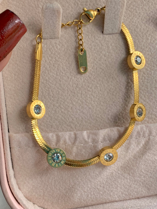 S.Steel Chained Bracelet