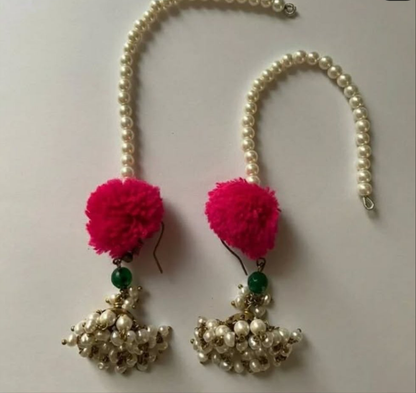 Pom-Pom Sahara Jhumkis