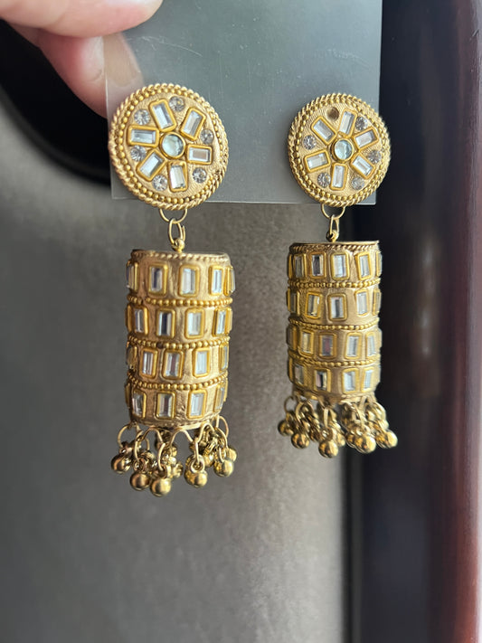 Suneri Sesha Jhumky Large - Mishii B Jewelry